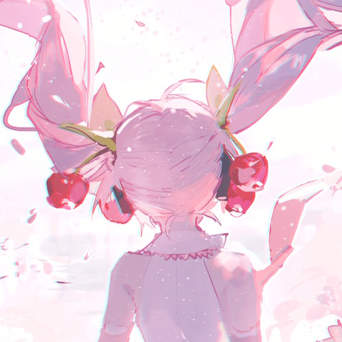 动漫女头二次元粉发头像粉毛动漫女生头像