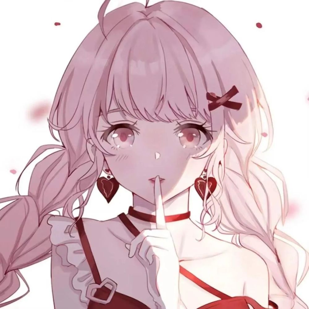 动漫女头|二次元粉发头像 粉毛 动漫女生头像_腾讯新闻