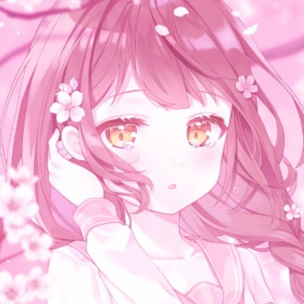 动漫女头|二次元粉发头像 粉毛 动漫女生头像_腾讯新闻