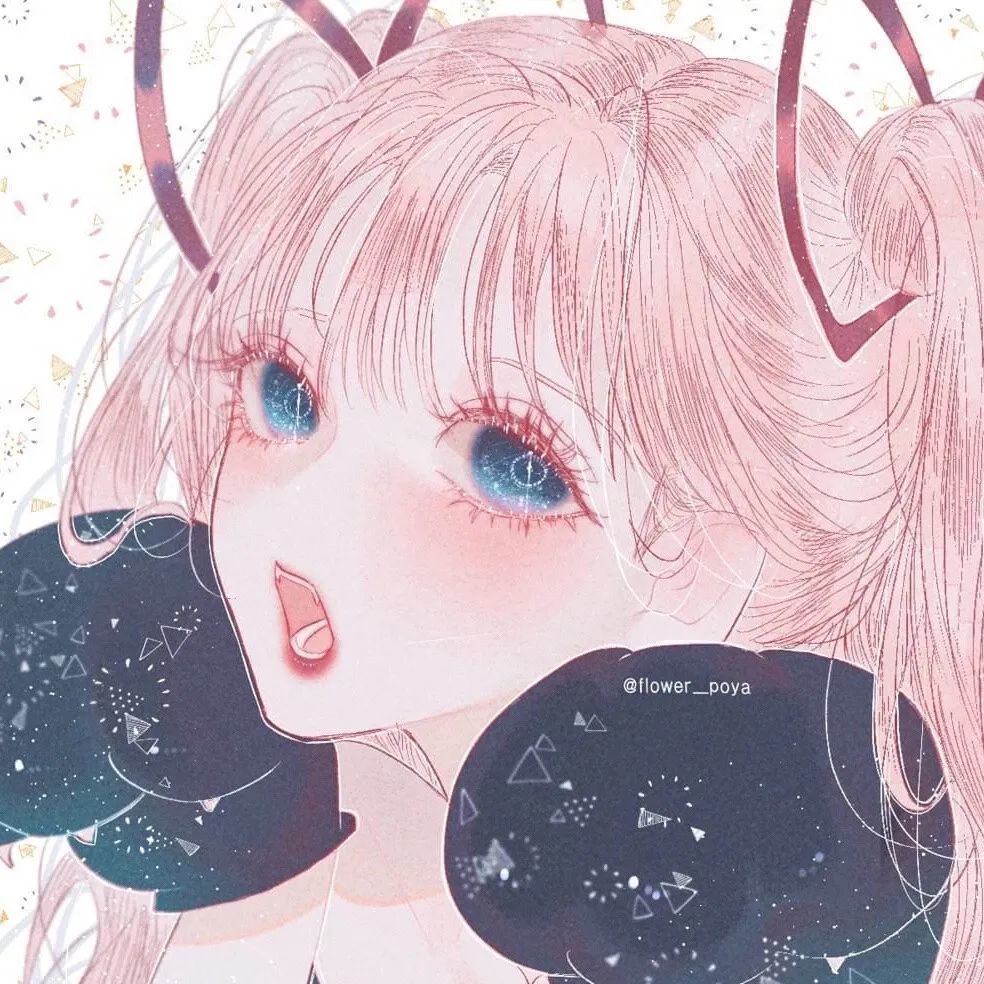 动漫女头|二次元粉发头像 粉毛 动漫女生头像_腾讯新闻