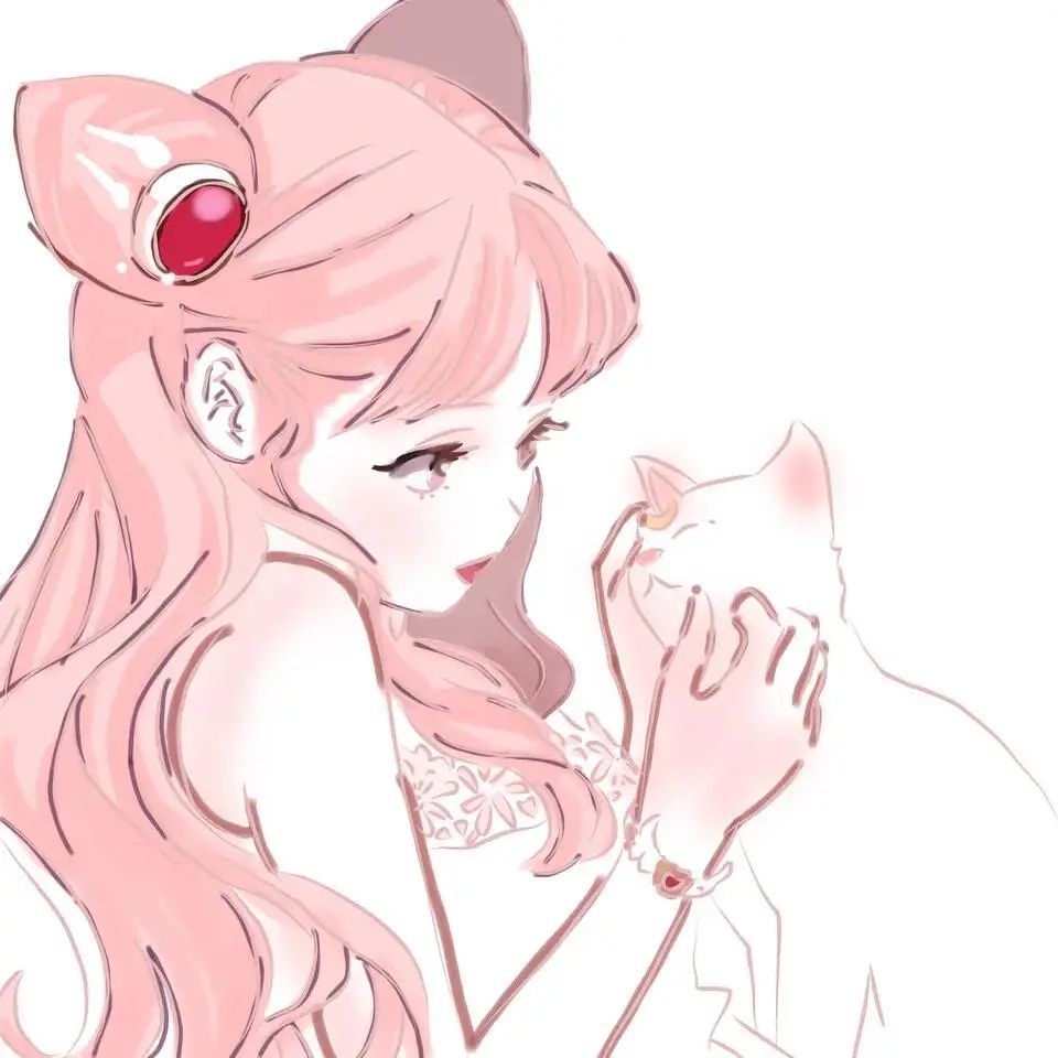 动漫女头|二次元粉发头像 粉毛 动漫女生头像_腾讯新闻