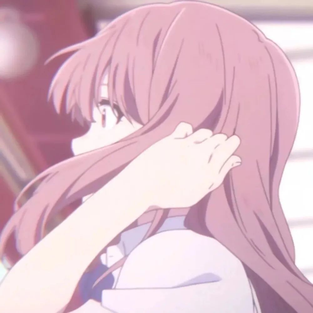 动漫女头|二次元粉发头像 粉毛 动漫女生头像_腾讯新闻