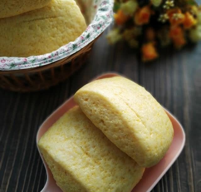 刀切玉米面馒头香甜松软暄腾美味健康有营养