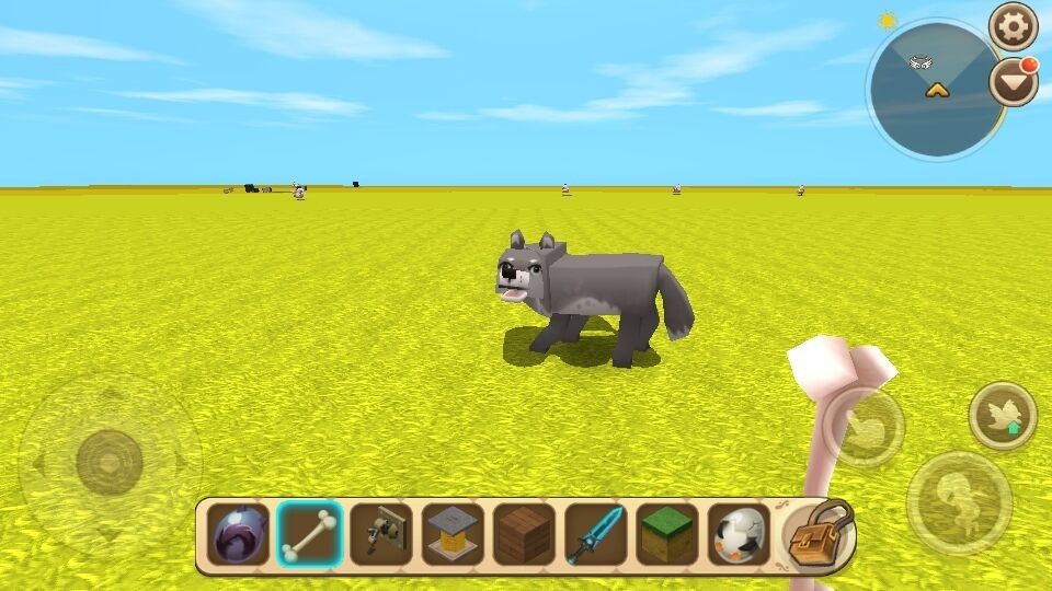 迷你世界:如何让狼成为自己的宠物?兽骨是其中的关键