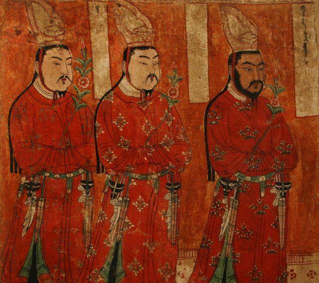 历史群像壁画和古籍上的古代回鹘人相貌真是让人大开眼界