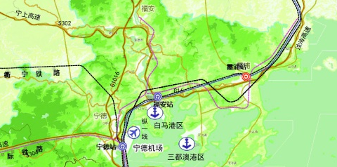 此外,还将规划福安至霞浦的轨道交通线路,宁上高速,国省干线联七线