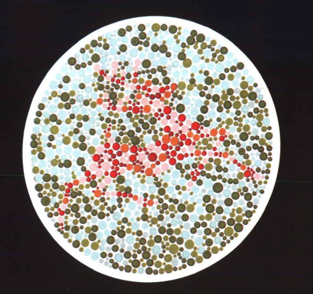5张色觉测试图全部识别的话那确实很厉害