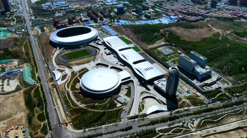 乌鲁木齐奥体中心是自治区和乌鲁木齐市两级重点工程项目,2017年5月