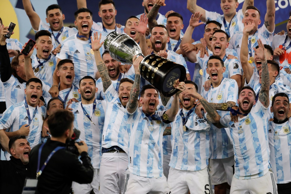 (外代二线)足球——美洲杯:阿根廷队夺冠