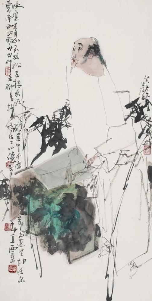 王西京用线条表现辜鸿铭笔下的国人精神