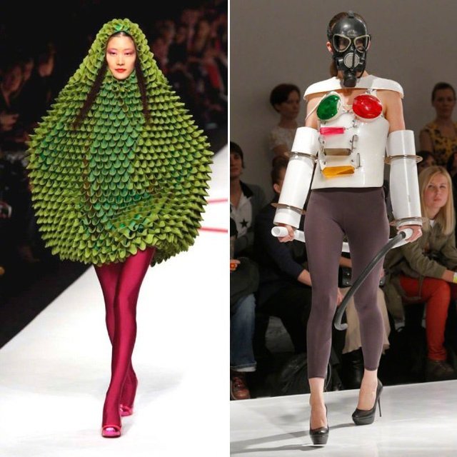 这些奇葩的时装走秀有点辣眼啊!