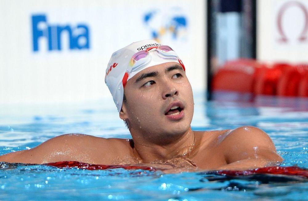 中国著名男游泳运动员图片