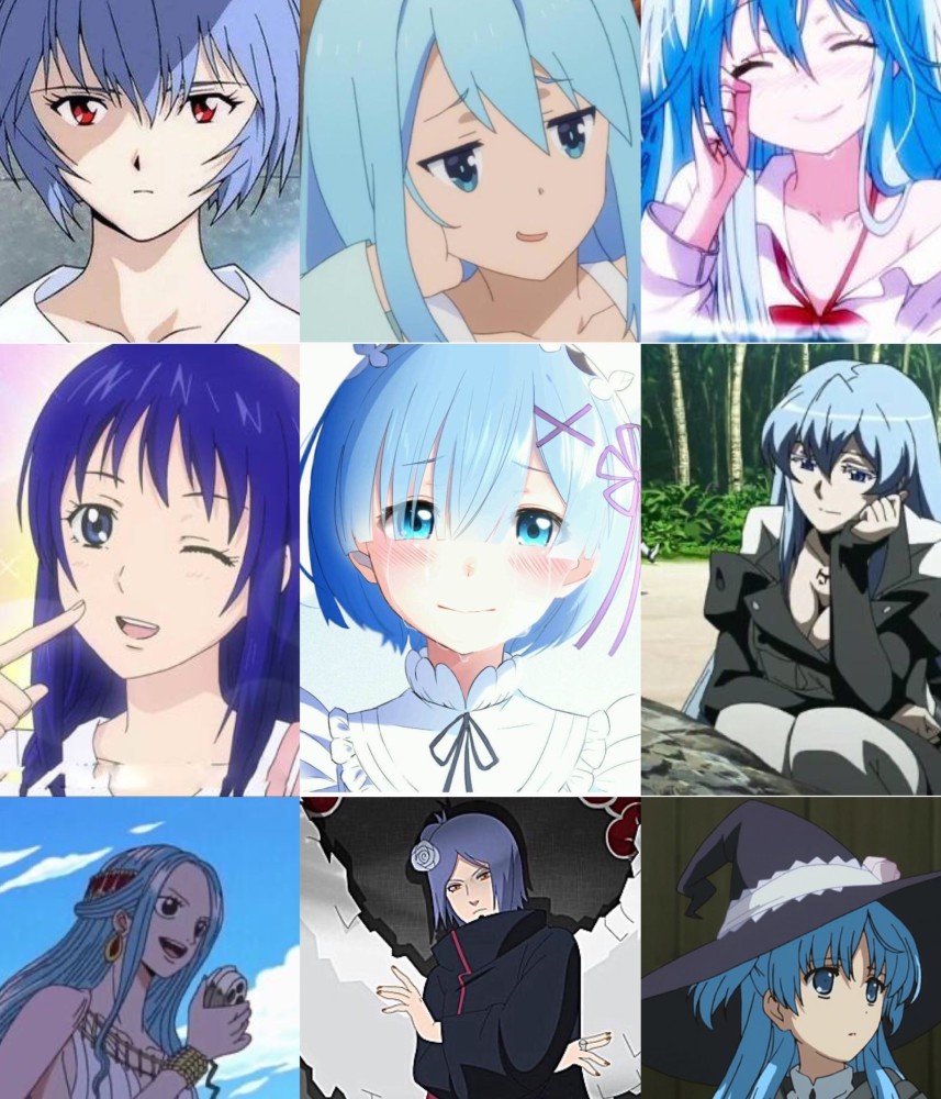 二次元女角色的9大发色你比较喜欢哪几种呢