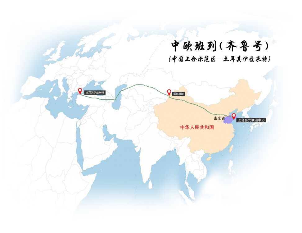 本趟班列共100个标准箱,搭载了价值约百万美元的机