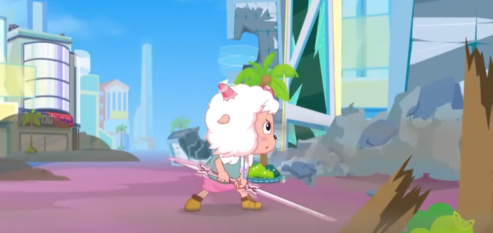 成为了战地记者,记录了世界各地发生的战役情况,而美羊羊手上的双蝶剑