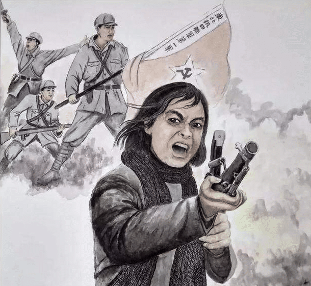抗日女机枪手,一人血战100日军,诛杀汉奸父亲大义灭亲