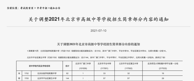 北京中招简章名额修改 填志愿不看清 三年后高考容易掉哪些坑 腾讯新闻