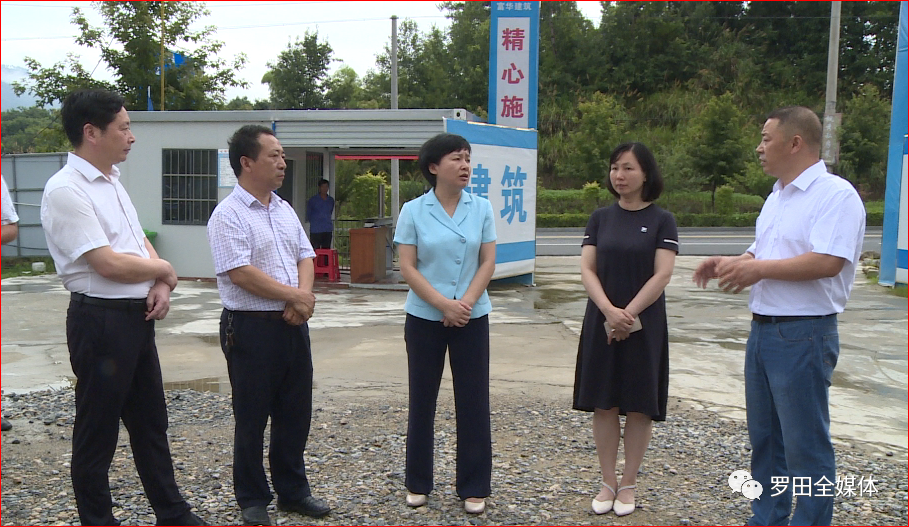 罗田县委书记,县长郝爱芳检查督办城区重点项目工程建设