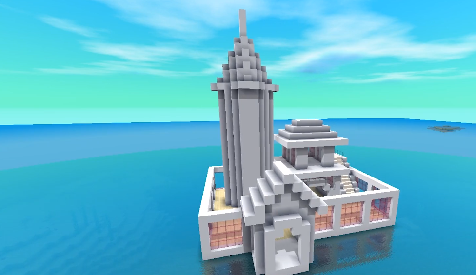 迷你世界少女心爆棚的建筑队长出马不简单粉红色海景房爱了