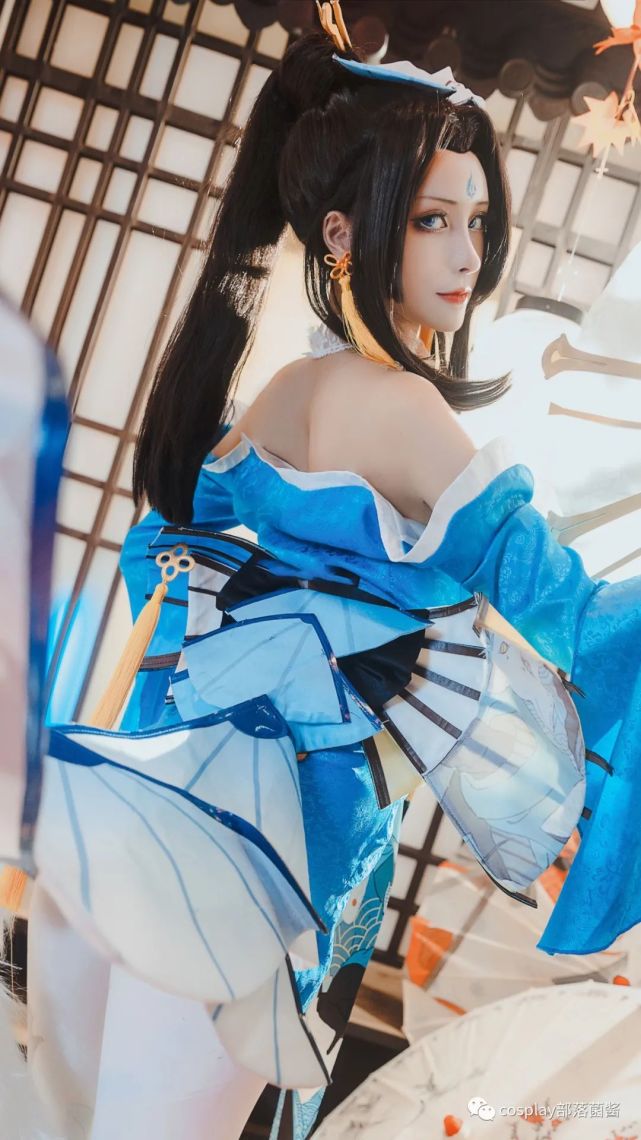 cos:王者荣耀不知火舞魅语cos正片@奶狮
