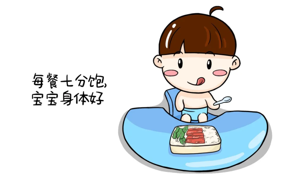 除了给予相应的消食产品,推拿等方式缓解之外, 在日常的饮食上也要