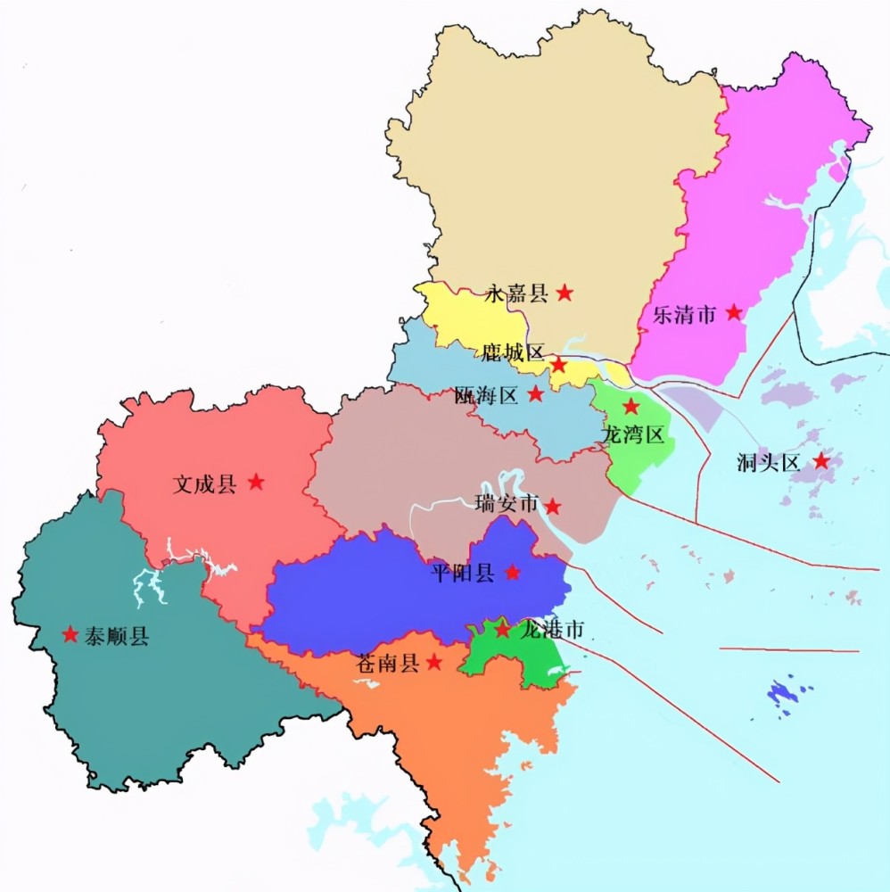 温州各区县人口一览：乐清市145万，泰顺县26万