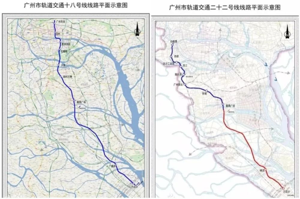 广州地铁22号线规划图图片