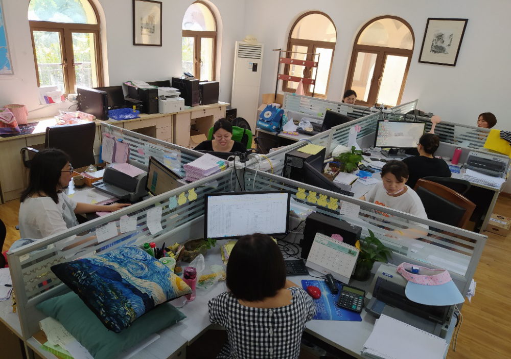 公司部分员工办公场景"有了创投集团的投资,我们公司在市场开拓和行业