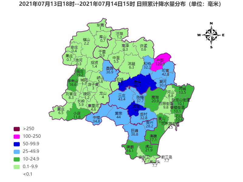 7毫米,莒縣6.0毫米