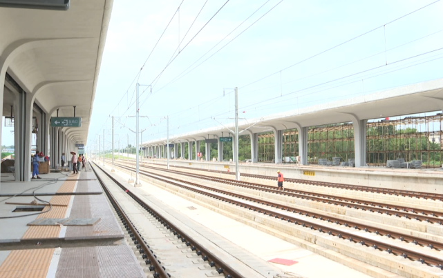 安九高铁宿松东站建设快速推进一天一个样