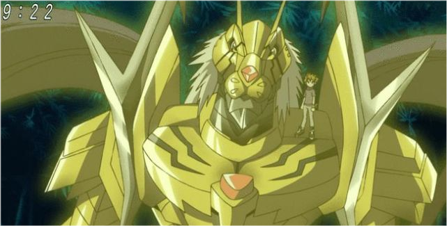 数码宝贝:黄金加鲁鲁诞生,手握偃月刀,身披金甲,超越皇家骑士_腾讯