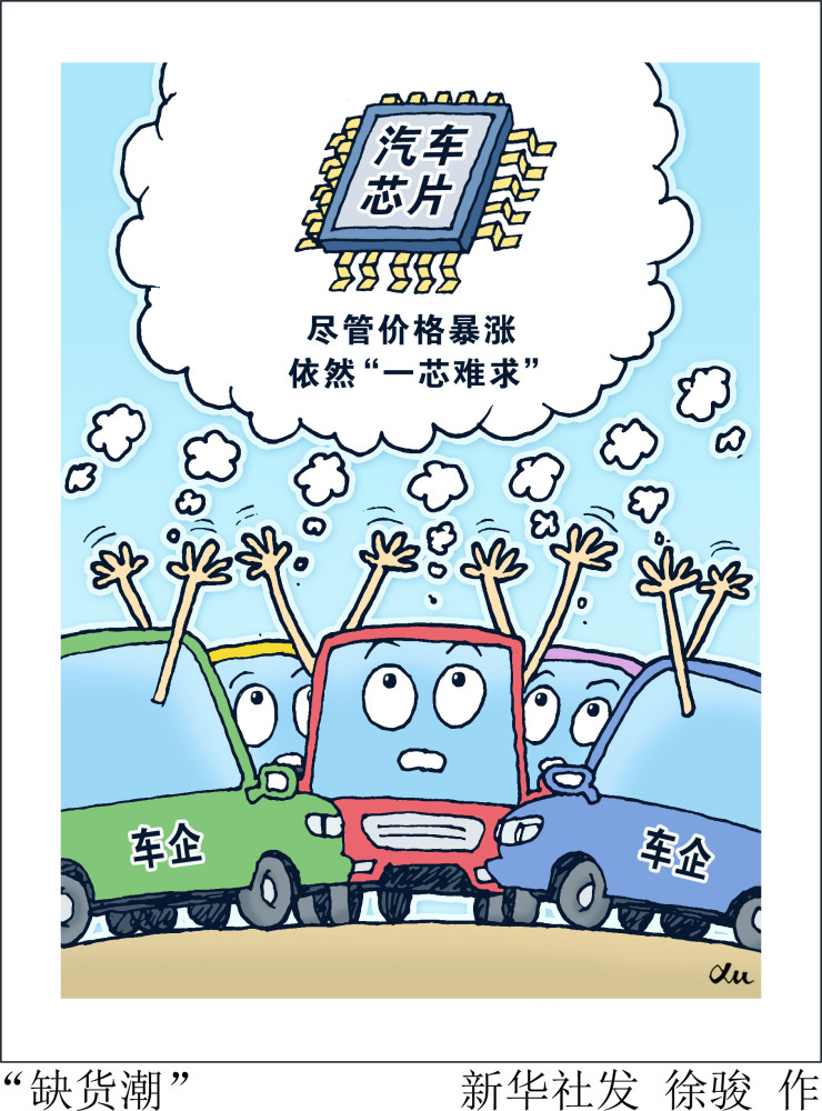 图表漫画新华视点缺货潮