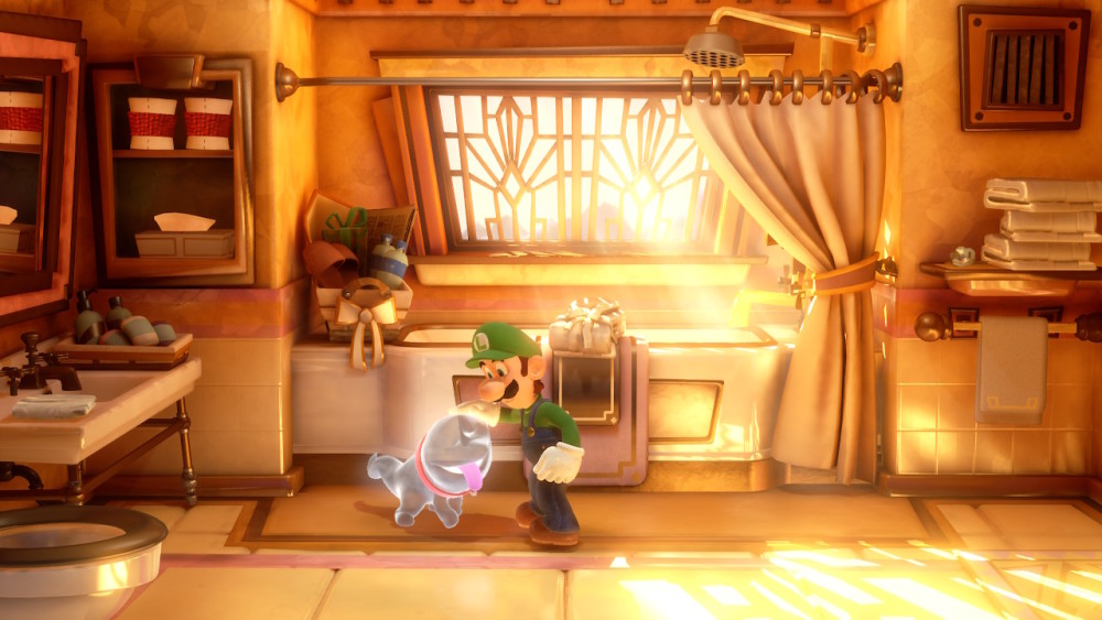 游戏中路易吉主要的攻击手段是用闪光来吓住幽灵,然