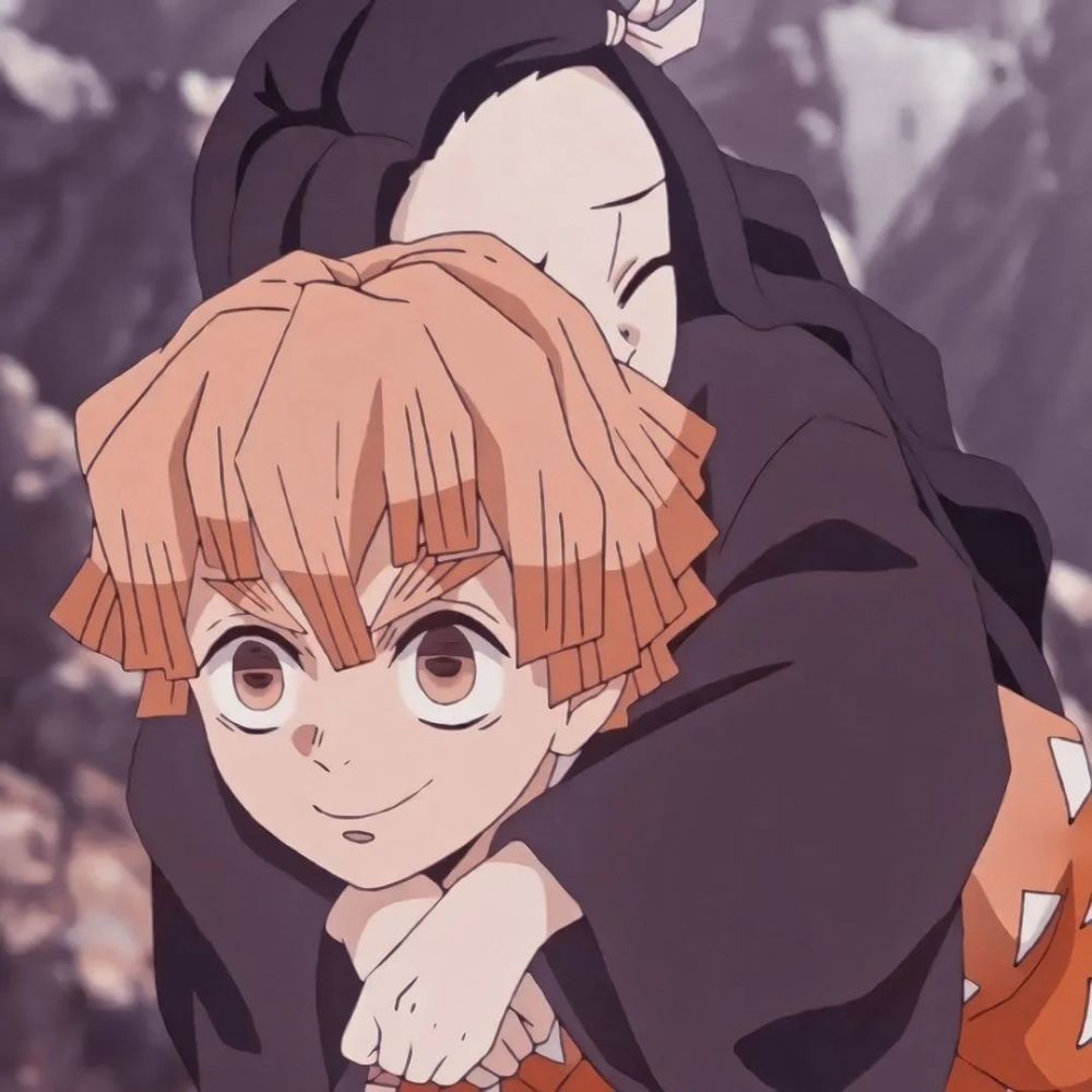 鬼灭之刃灶门祢豆子和我妻善逸动漫头像情头分享
