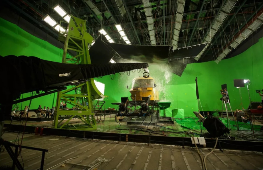 虚拟摄影棚拍摄现场剧照