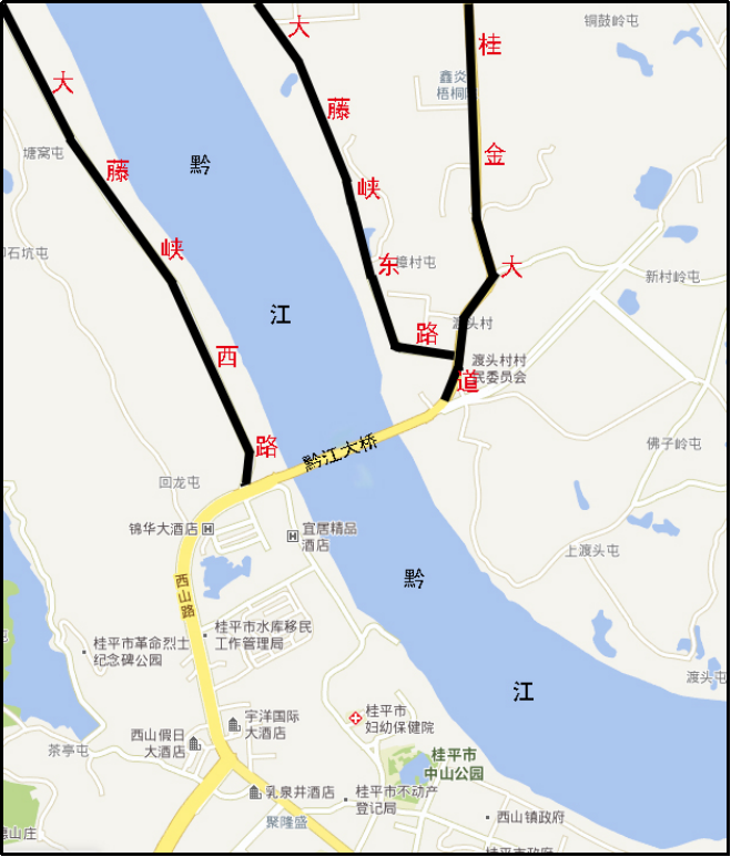 桂平城区这些道路名称命名方案征求意见了你们有什么建议
