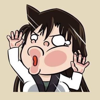 当名侦探柯南里的人物撞上玻璃,灰原哀哭了,小黑也有今天啊?