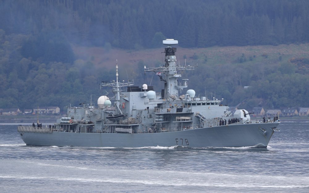 23型护卫舰"肯特"号英国国防部发言人证实了"肯特"号护卫舰上一名水手