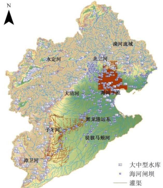 通常说的海河水系,并不止一条河,主要包括海河干流,大清河,子牙河,南