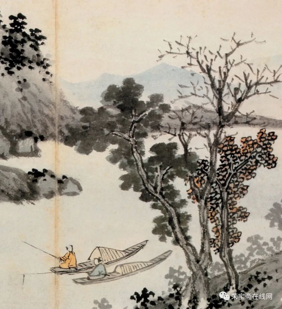 精品欣赏沈周山水图册