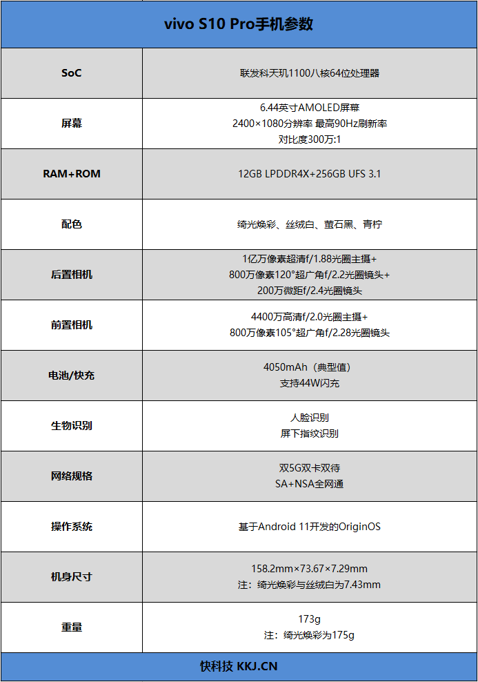 vivos10配置参数图片