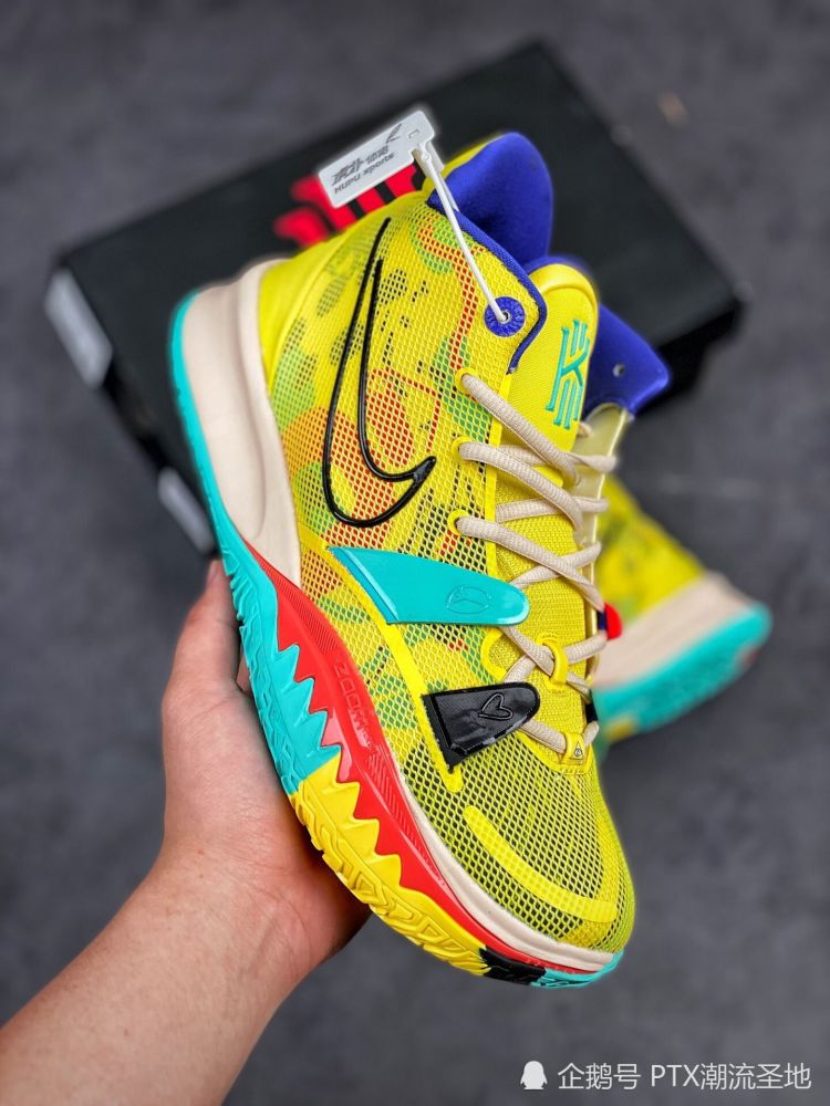 实战刷街两不误的球鞋!kyrie 7海绵宝宝配色开箱