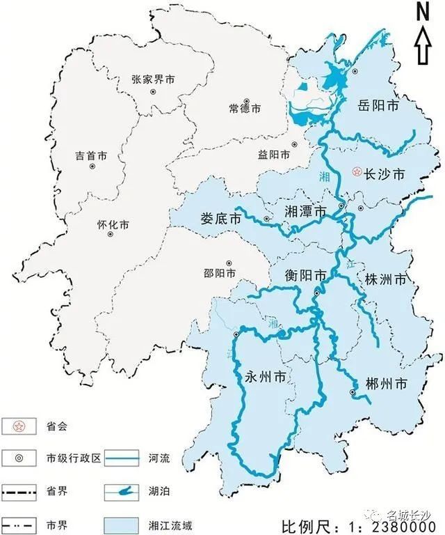 湖南省四大水系图片