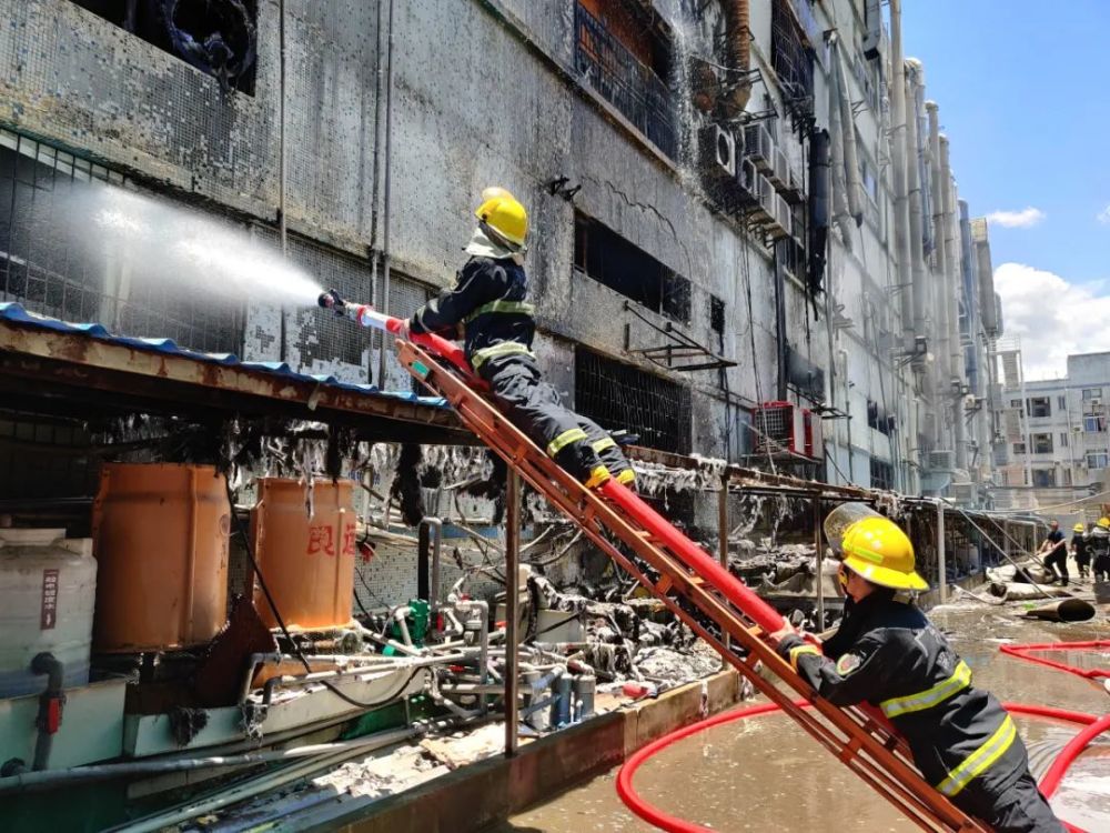 消防員將她救出火場 最終 現場火勢被撲滅 沒有造成人員傷亡 起火原因