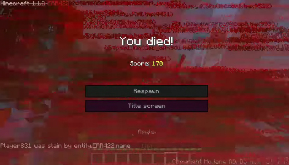 我的世界关于error422诡异传说史蒂夫我的头哪去了