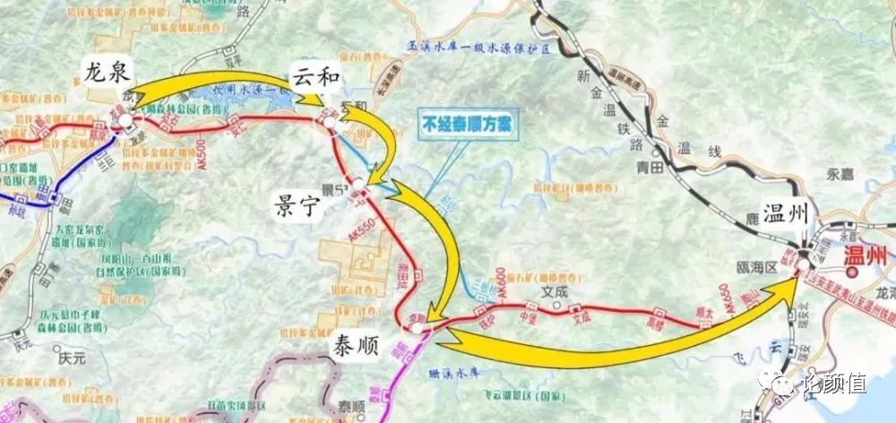 线路途经雁荡山,武夷山,井冈山等著名旅游景点,线路西连衡茶吉铁路,东