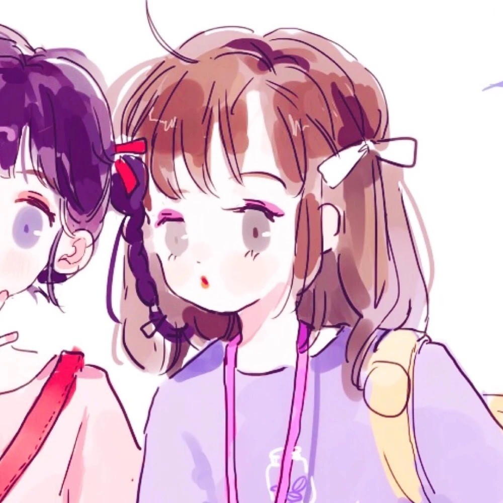 动漫闺蜜头像明月楼高休独倚酒入愁肠化作相思泪