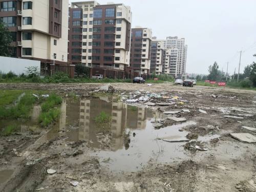 大洼区清河湾南区只修大门不修路一条虚设的消防通道在糊弄谁