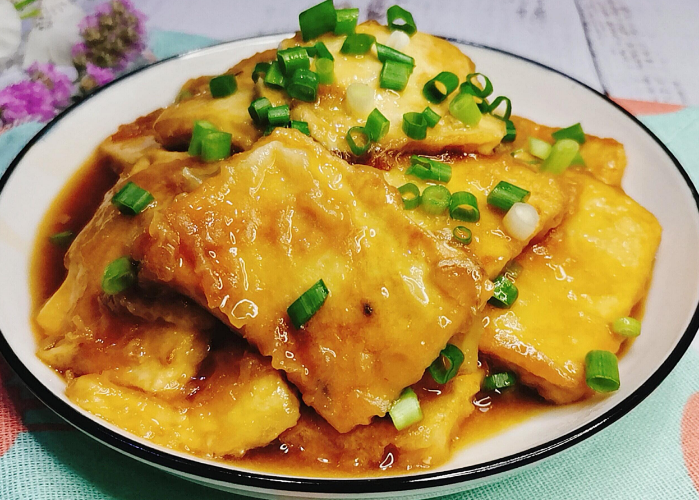 孩子爱吃的锅塌豆腐,山东特色的美味佳肴,鲜香味美,解馋又营养