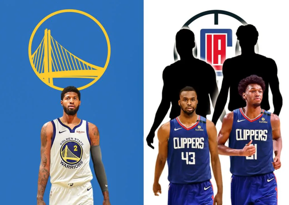 nba 美媒预测双赢大交易：48分超巨乔治1换4，联手库里格林汤普森夺冠
